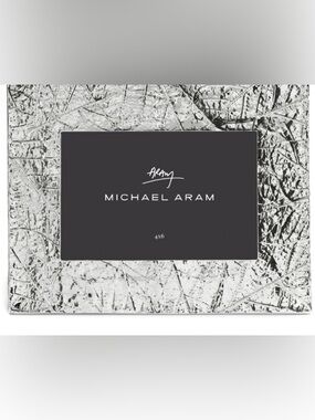 NIB Michael Aram Forest Leaf Photo picture frame 4x6